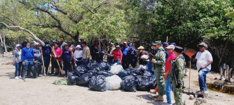 REALIZAN JORNADA DE LIMPIEZA EN PLAYA DE LOS NEGROS